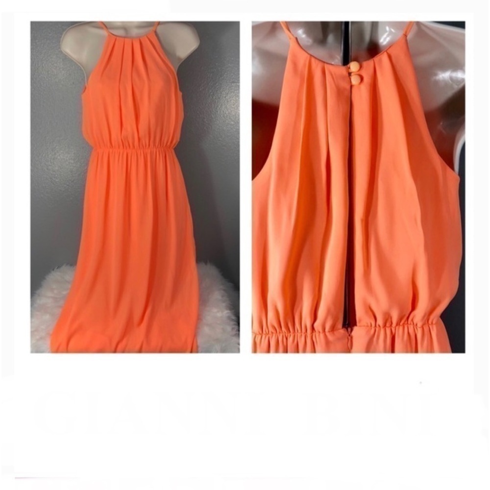 Gianni Bini orange Chiffon dress